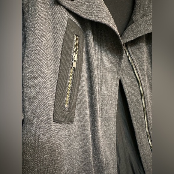 Cabi Love Carol Collection Jacket Gray/Black Mesh Back Belt - Picture 5 of 9